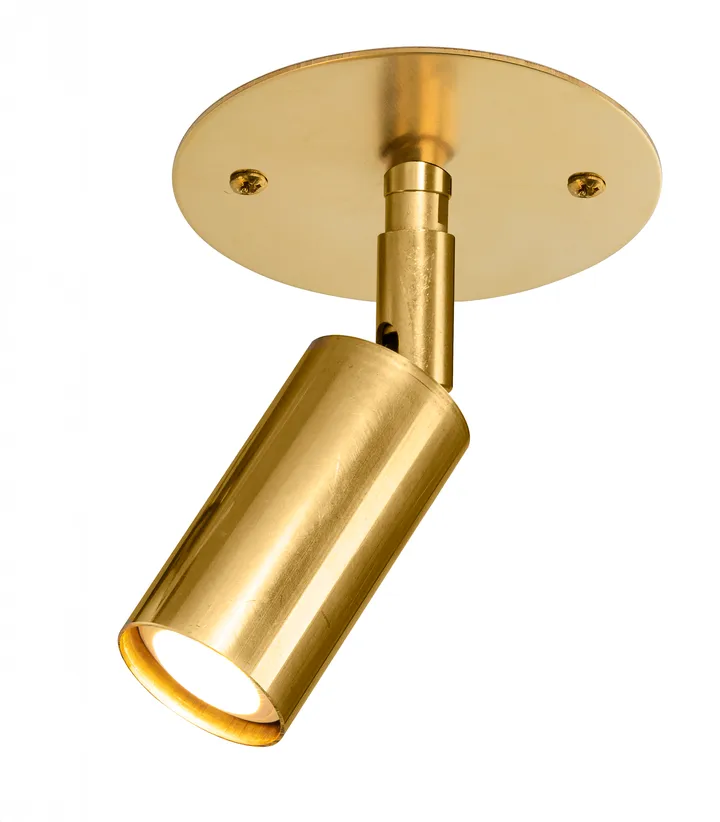 Starlight 1 ceiling/wall lamp plate fixed installation - Raw brass - Örsjö Belysning