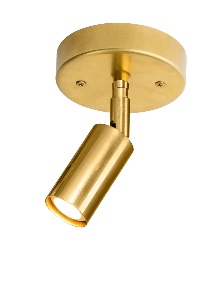 Starlight 1 ceiling/wall lamp with junction box - Raw brass - Örsjö Belysning