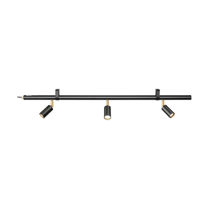 Starlight 3 wall and ceiling lamp - Black textured lacquer RAL 9005 - Örsjö Belysning