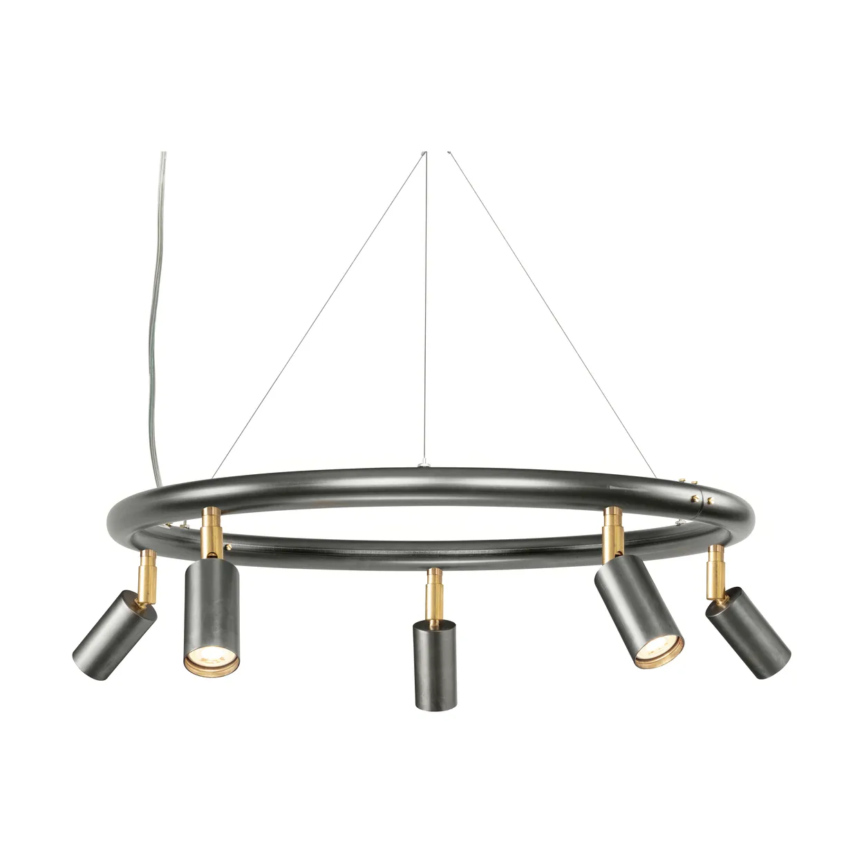 Örsjö Belysning Starlight round wall and ceiling light o60 cm Raw steel