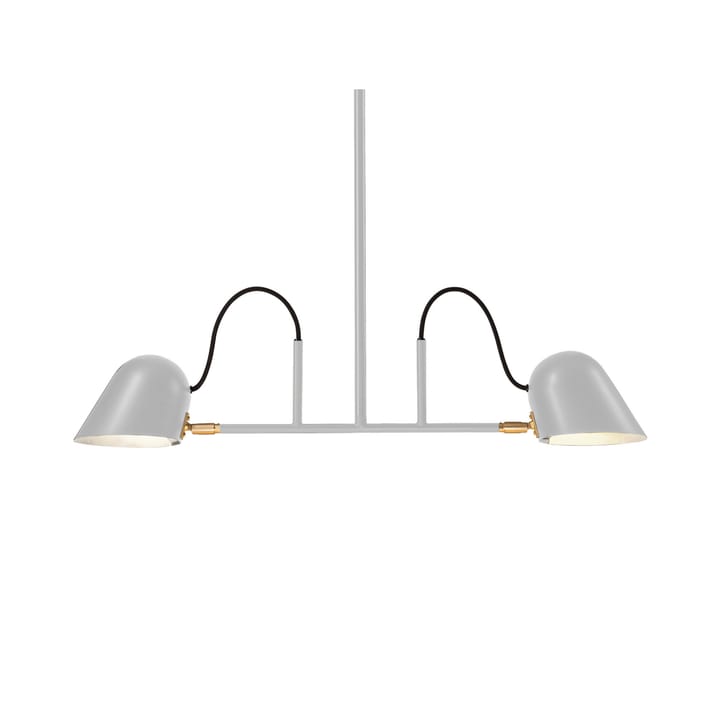 Streck 1100 pendant lamp - Warm grey/brass, fixed mounting - Örsjö Belysning