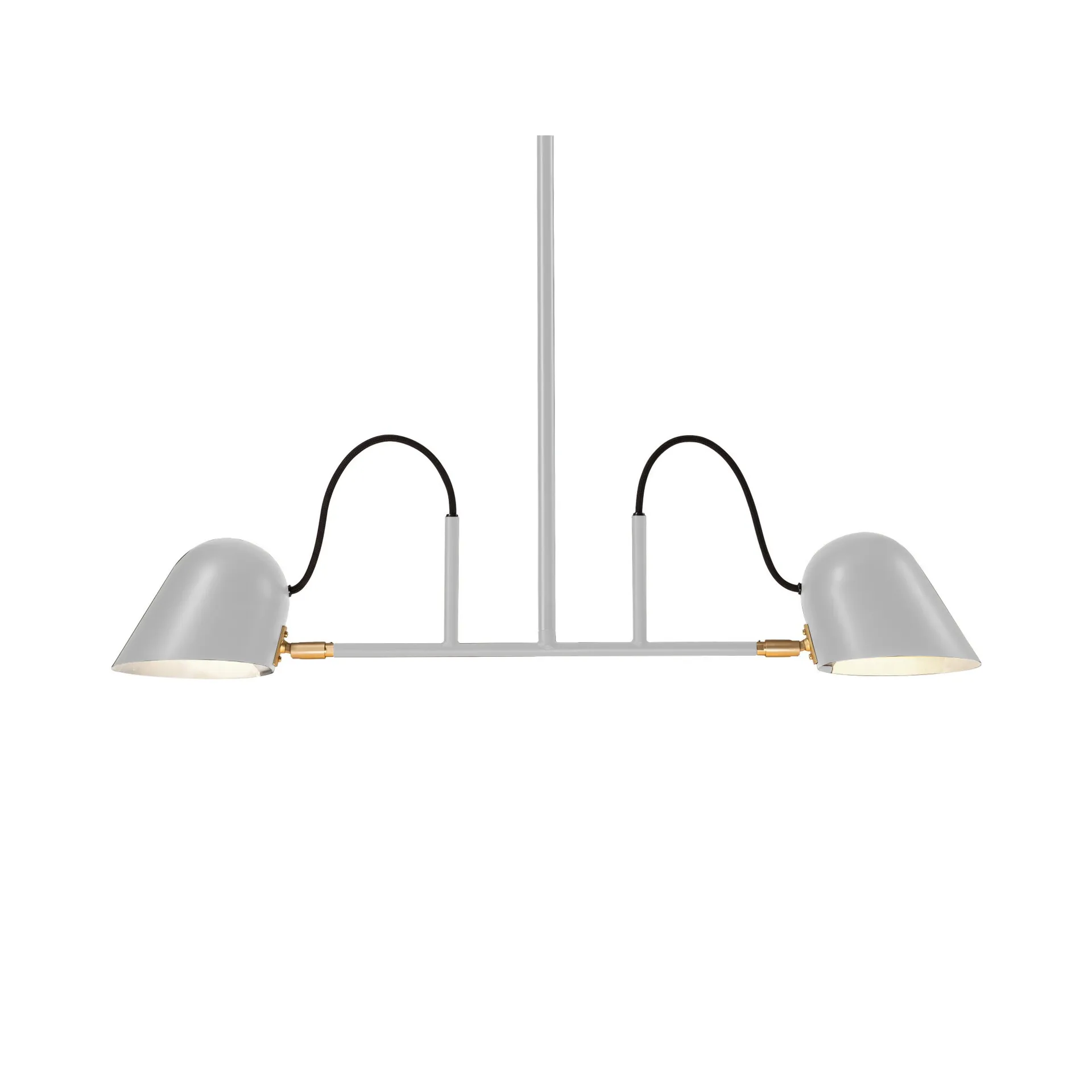 Streck 900 pendant lamp, Warm grey/brass, fixed mounting Örsjö Belysning
