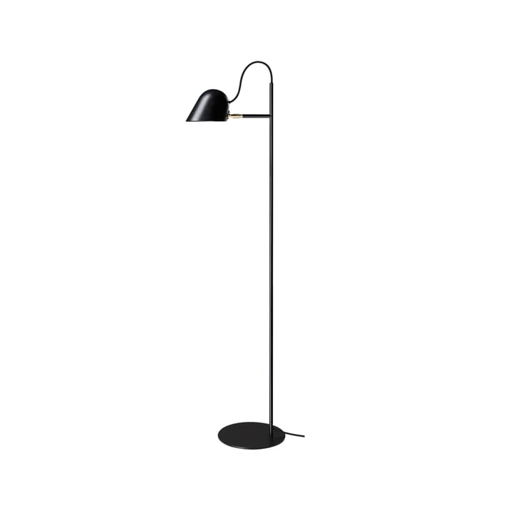 Streck floor lamp - Black, black textile cord - Örsjö Belysning