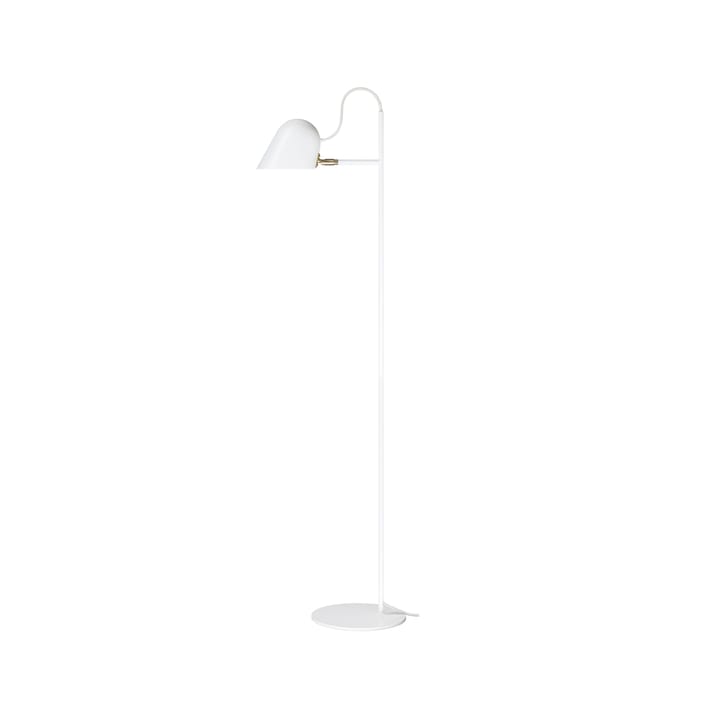 Streck floor lamp - White, warm grey textile cord - Örsjö Belysning