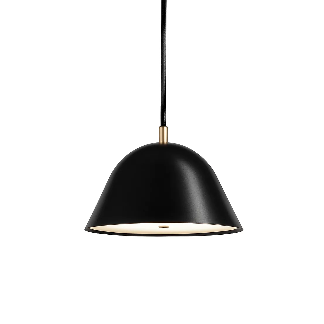 Streck pendant small 11x21 cm, Black RAL 9005 Örsjö Belysning