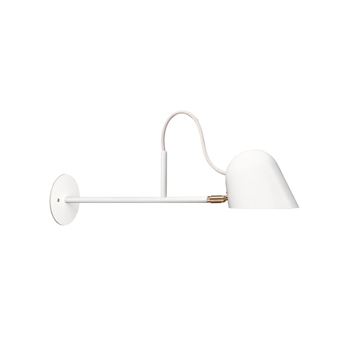 Streck spjut wall lamp - White, plate - Örsjö Belysning