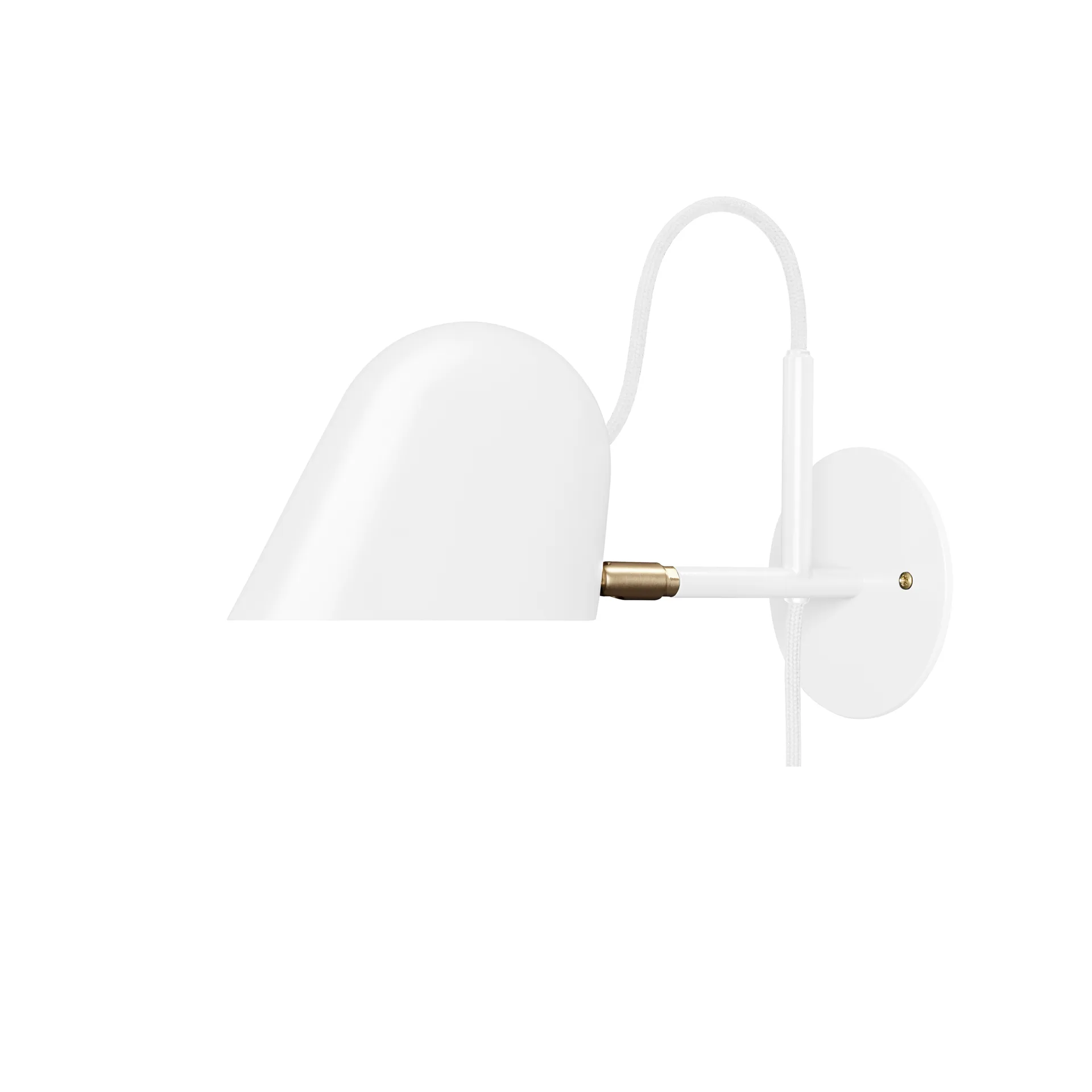 Streck wall lamp, White, cord Örsjö Belysning