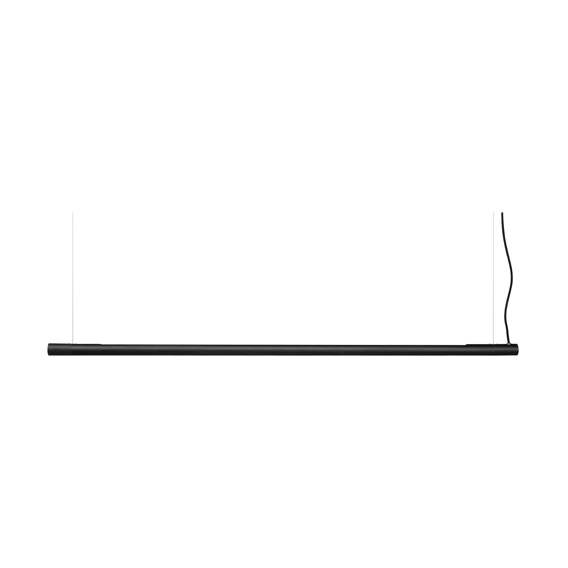 Tell ceiling lamp 230 cm, Black steel Örsjö Belysning