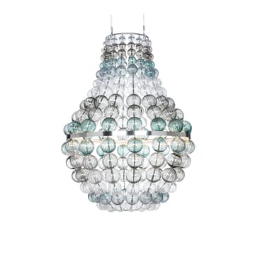 The Crown chandelier - Stainless steel, green, smoke-coloured & clear glass - Örsjö Belysning
