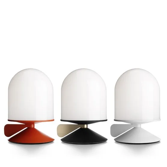 Vinge table lamp, white structure with white cable Örsjö Belysning