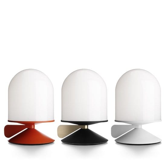 Vinge table lamp, white structure with white cable Örsjö Belysning