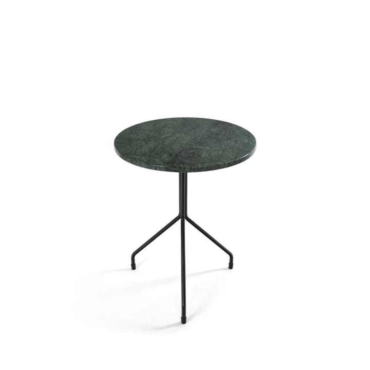 Allforone side table - Marble green. ø50. black stand - OX Denmarq