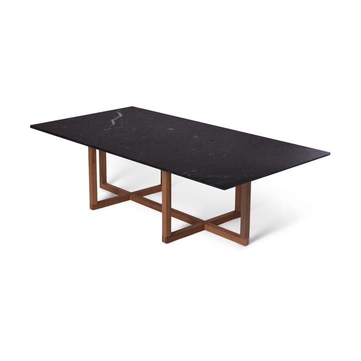 Big Ninety coffee table 70x140 cm, smoked oak base - Black marble - OX Denmarq