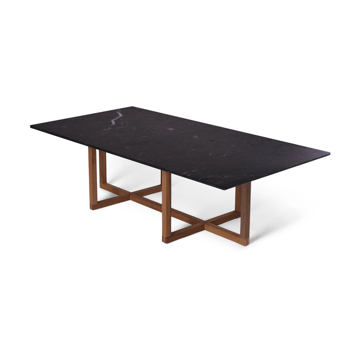OX Denmarq Big Ninety coffee table 70x140 cm, oak base Black marble