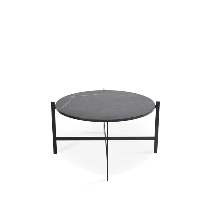 Deck coffee table - marble black. black stand - OX Denmarq
