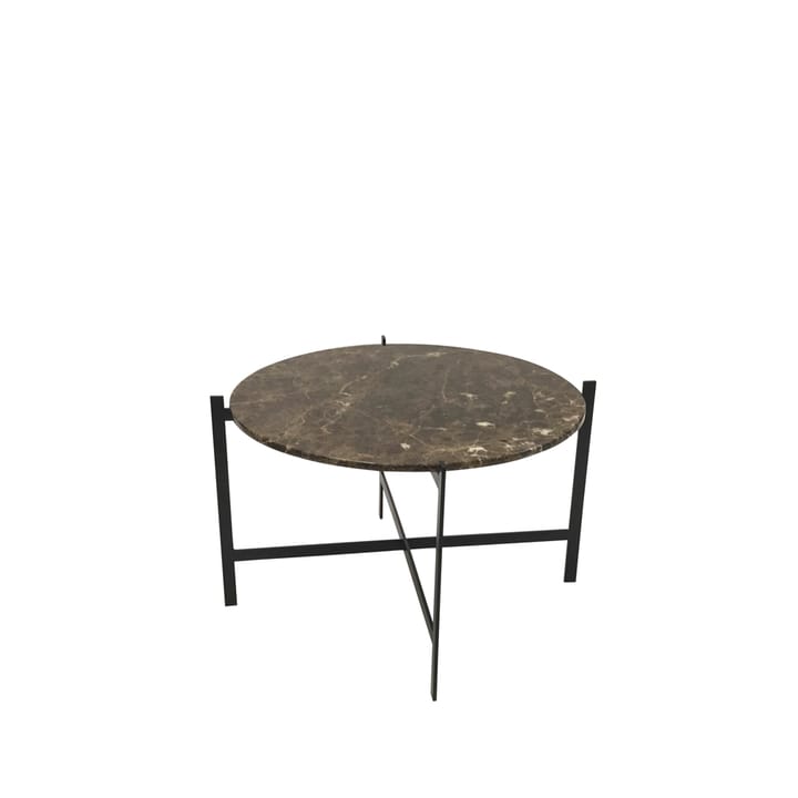 Deck coffee table - marble brown. black stand - OX Denmarq