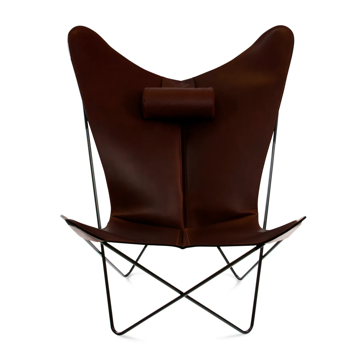 OX Denmarq KS armchair. black undercarriage mocca | Scandinavian Design | Armchairs & footstools | Brown