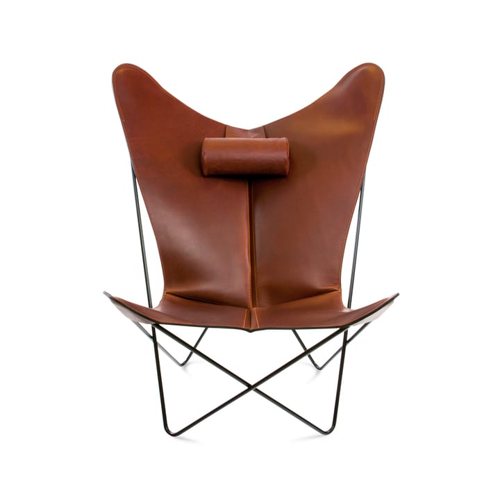 KS Chair bat armchair - leather cognac. black stand - OX Denmarq
