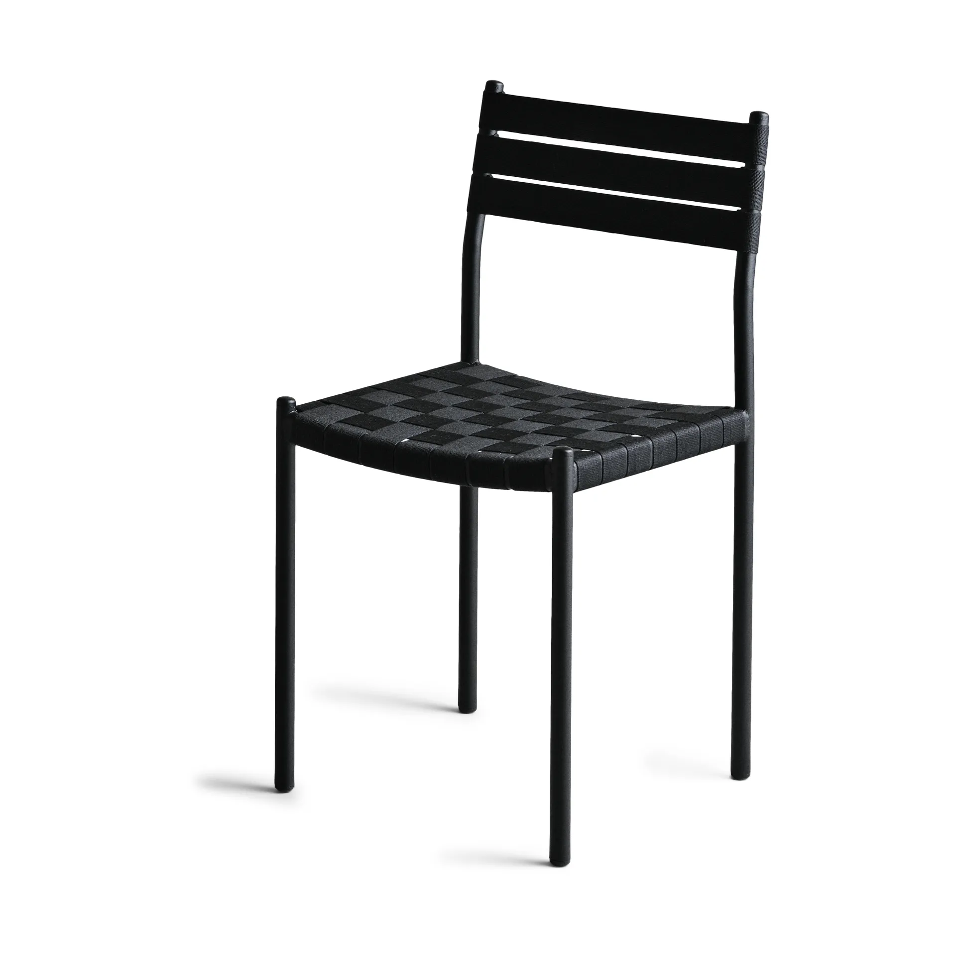 Nettan Chair black frame chair, Black weave OX Denmarq