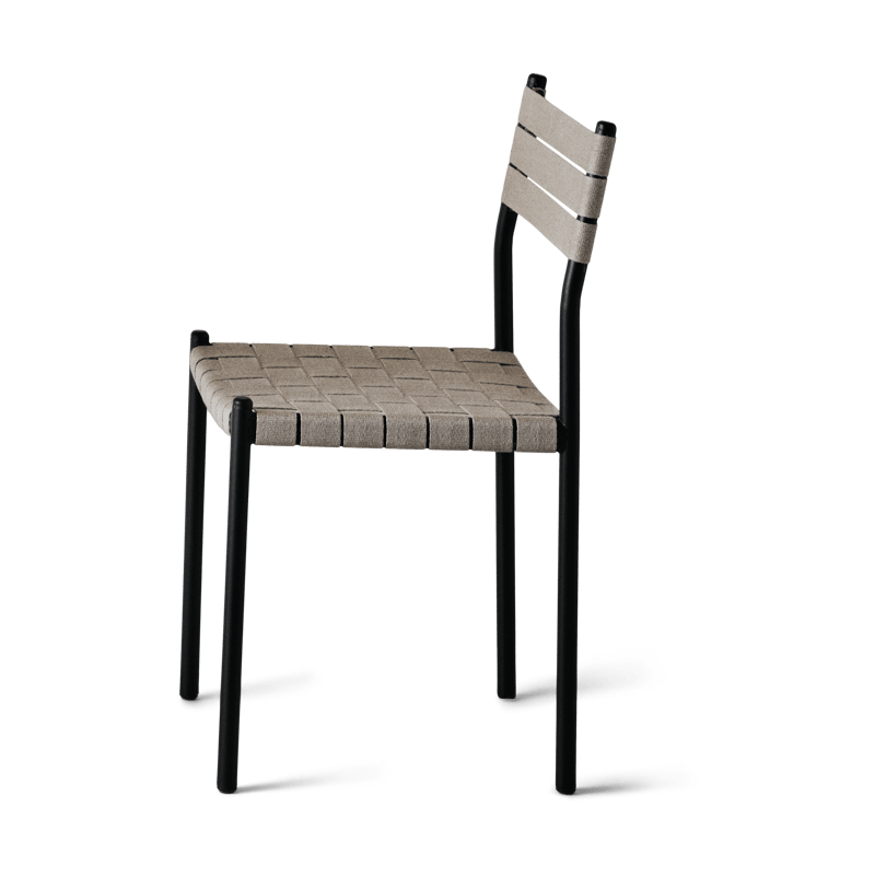 OX Denmarq Nettan Chair black frame chair Natural weave