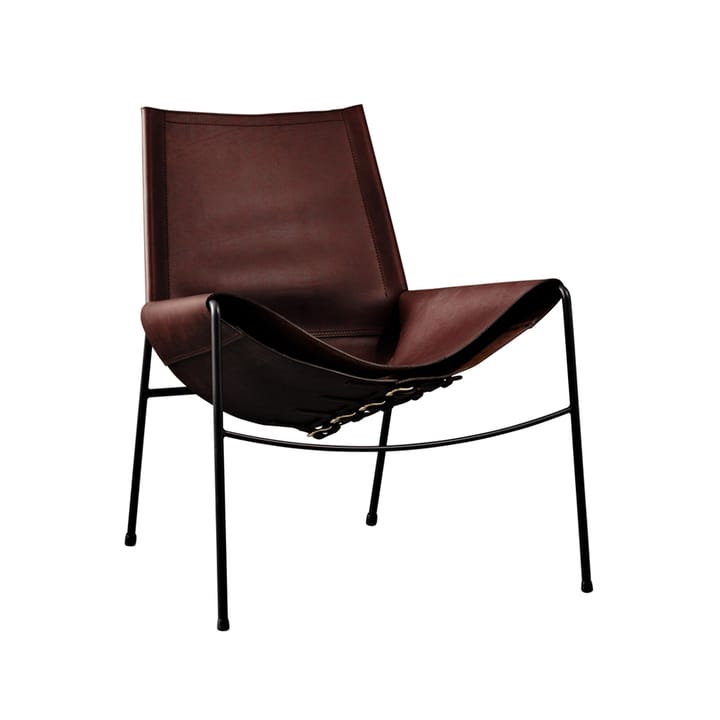 November armchair - Leather mocca. black stand - OX Denmarq