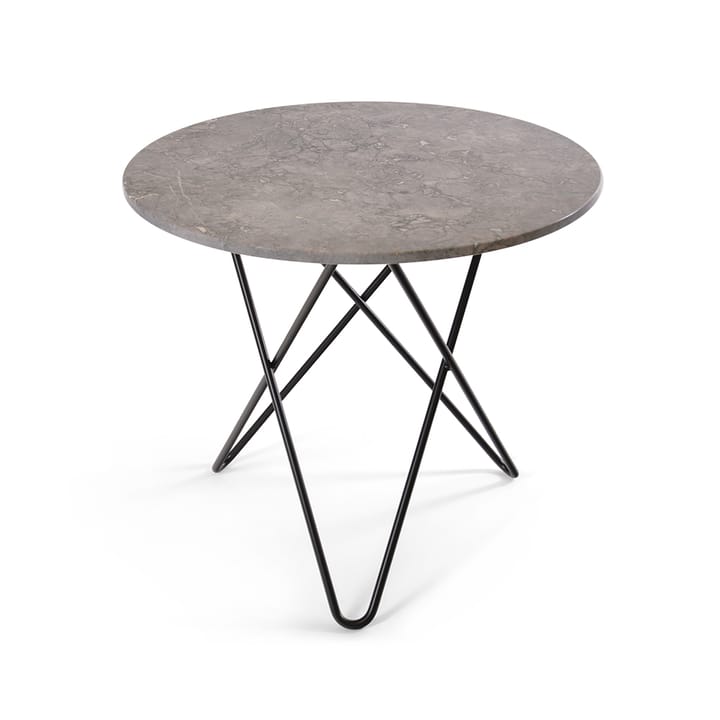 O Dining Table dining table - Marble grey. black lacquered stand - OX Denmarq
