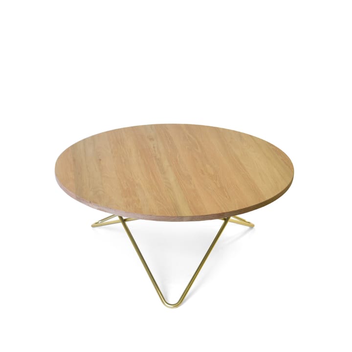 O Table coffee table - oak mattlack. brass stand - OX Denmarq