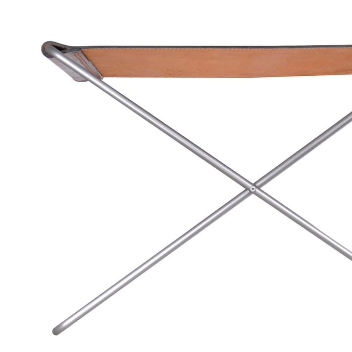 OX Stool stool, Leather cognac. stainless steel OX Denmarq