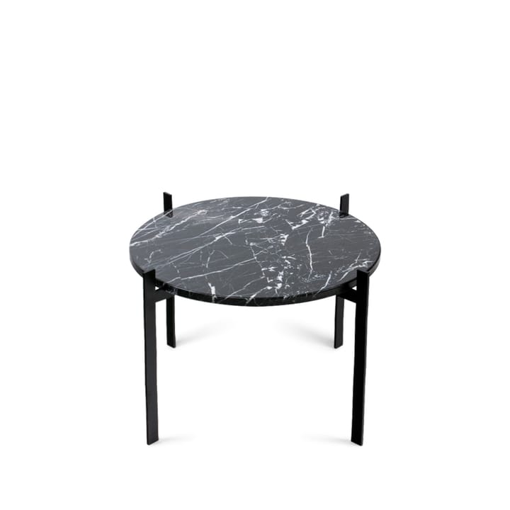 Single Deck tray table - marble black. black stand - OX Denmarq