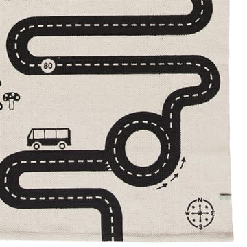 Adventure rug 70x180 cm - beige-black - OYOY