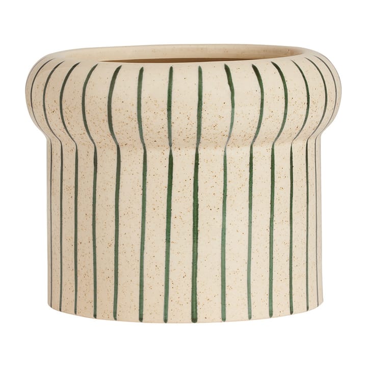 Aki flower pot small - Black-White - OYOY