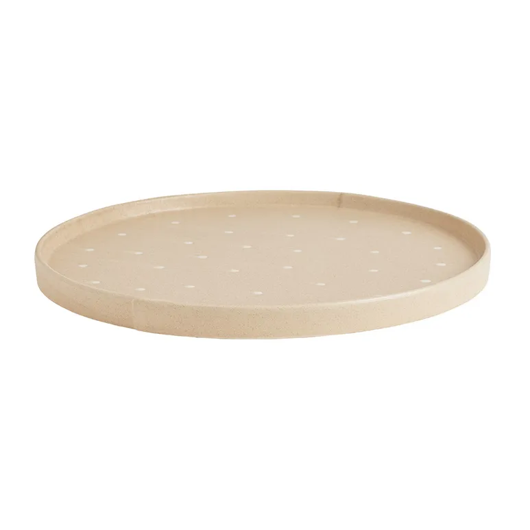 OYOY Aki tray o36 -5 cm Beige | Scandinavian Design | Serving platters & dishes | Beige