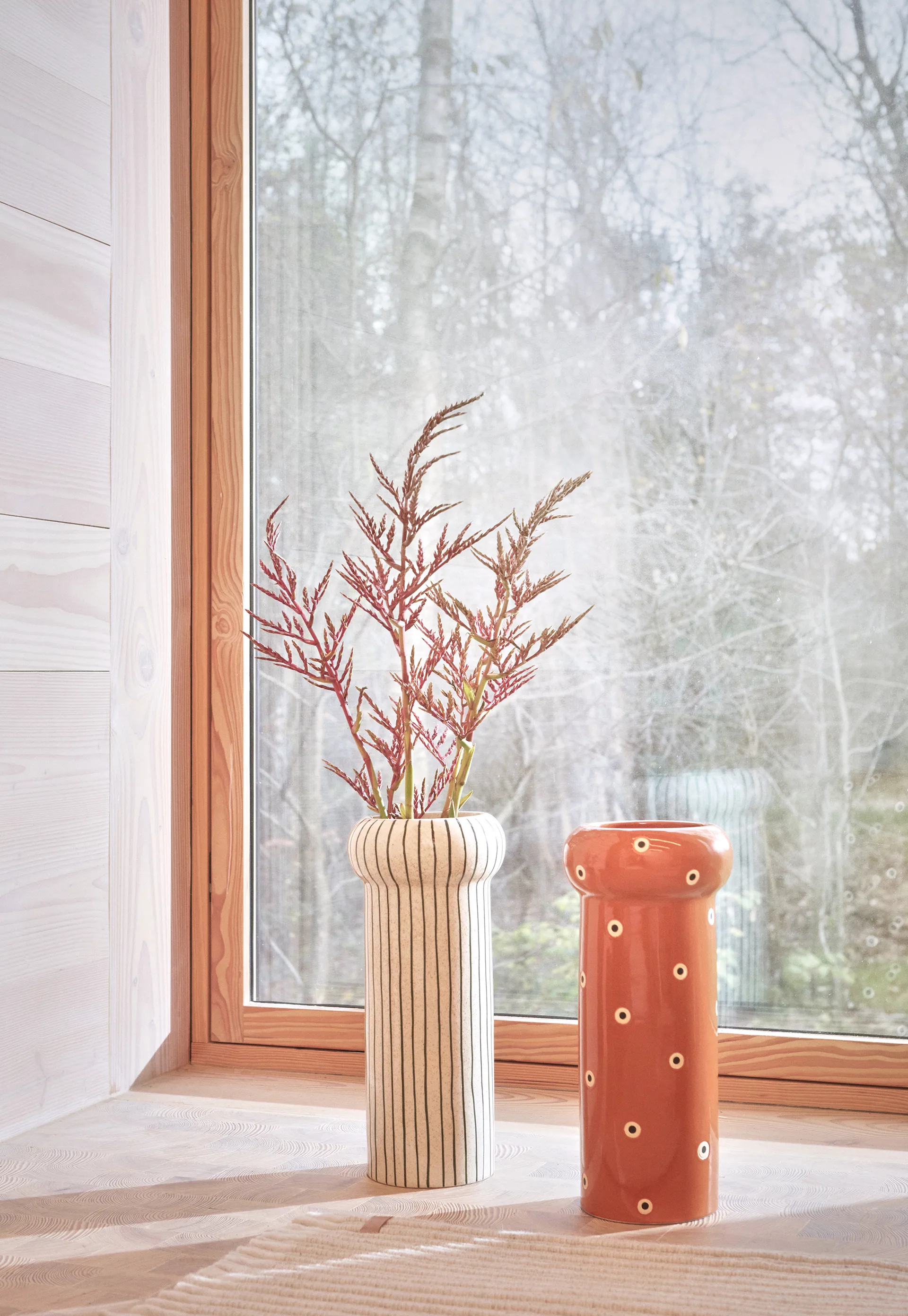 Aki vase 42 cm, Nutmeg OYOY