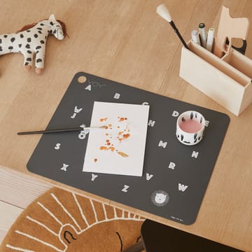 Alphabet placemat - Anthracite - OYOY