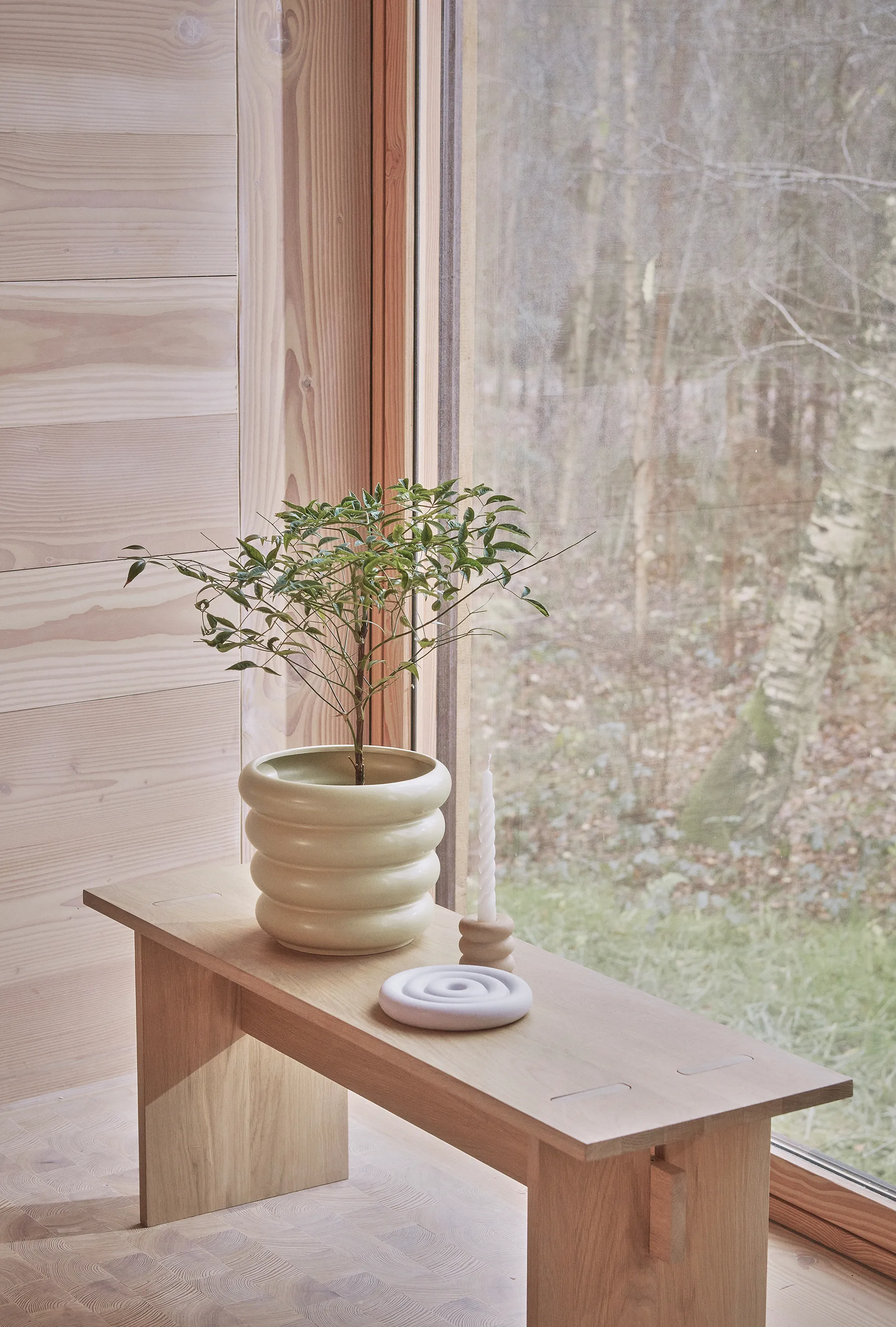 Awa flower pot large Ø25.7 cm, Butter OYOY