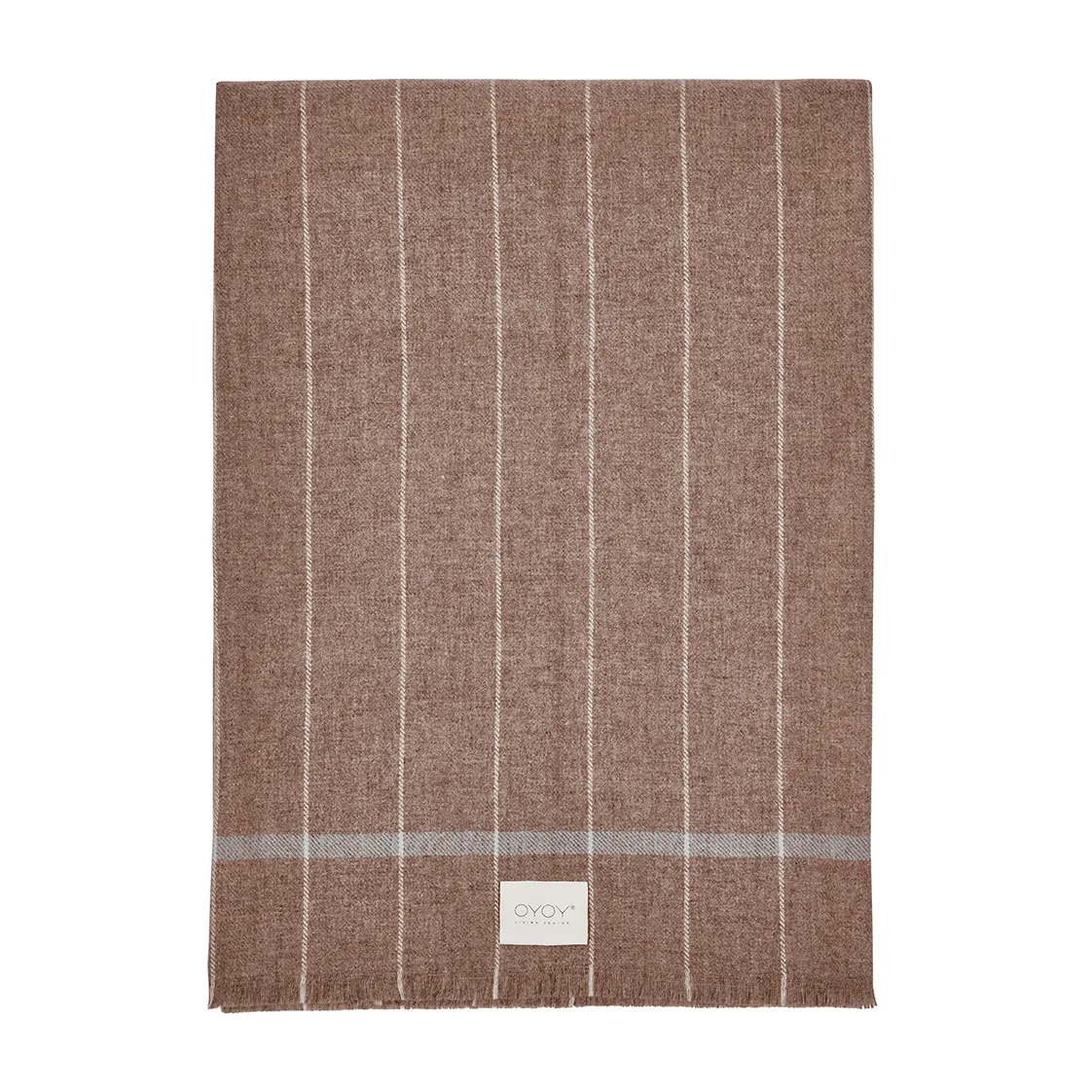 OYOY Balama wool throw Caramel (brown) | Scandinavian Design | Wool blankets & throws | Brown
