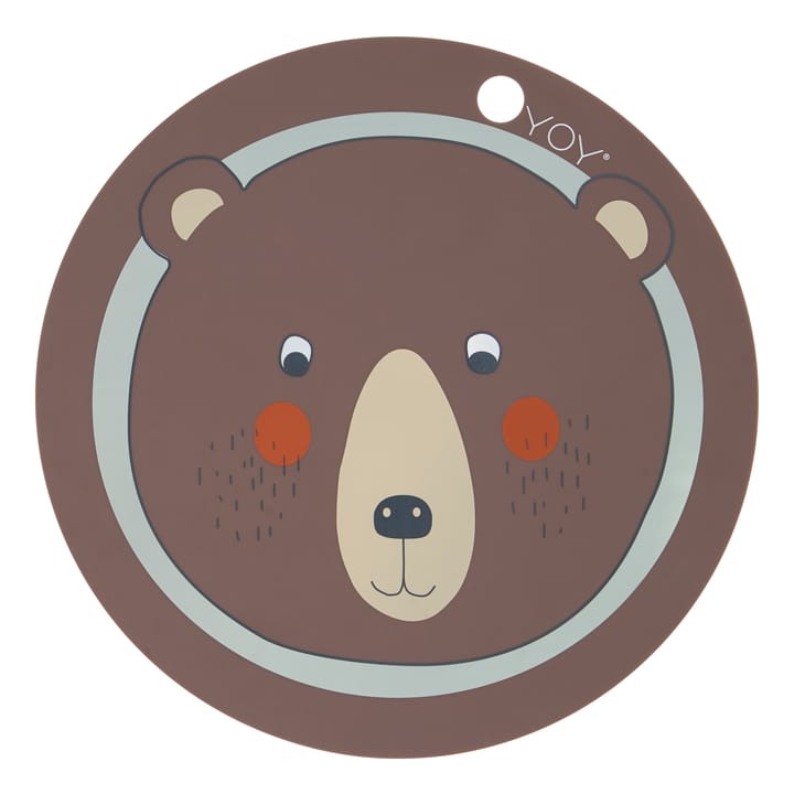 Bear placemat - brown - OYOY