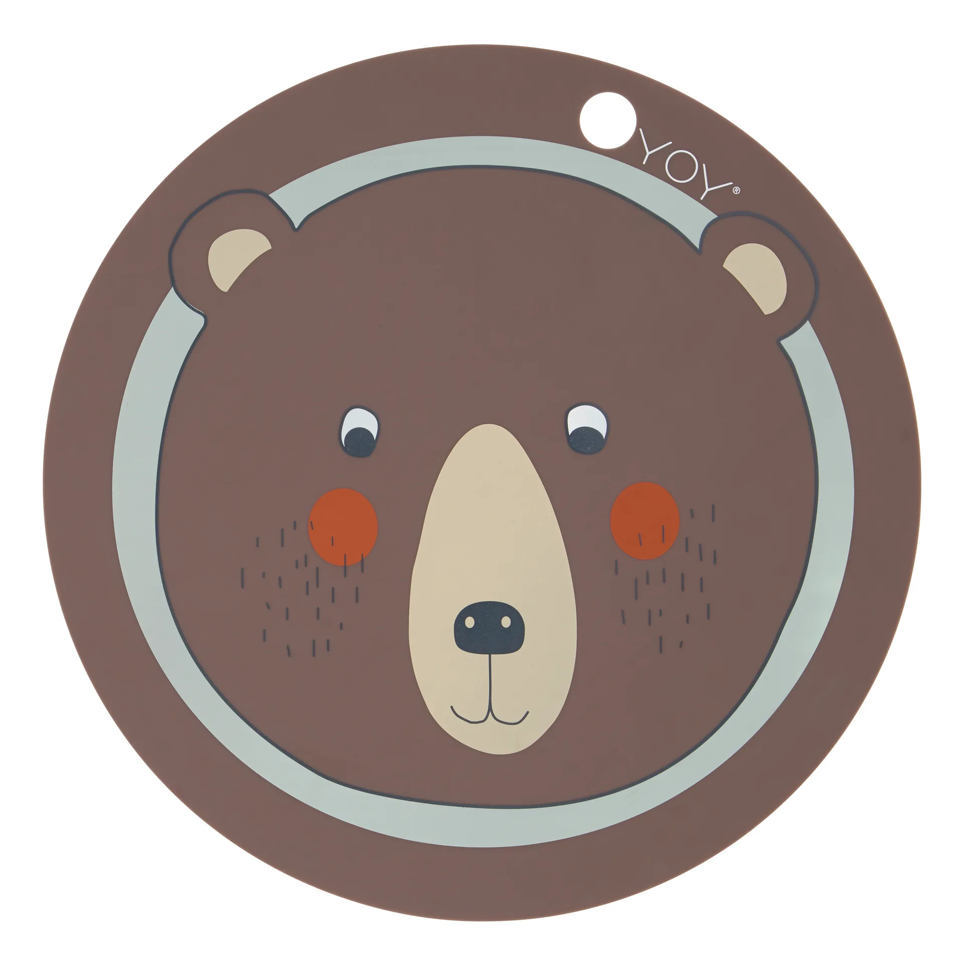 Bear placemat, brown OYOY
