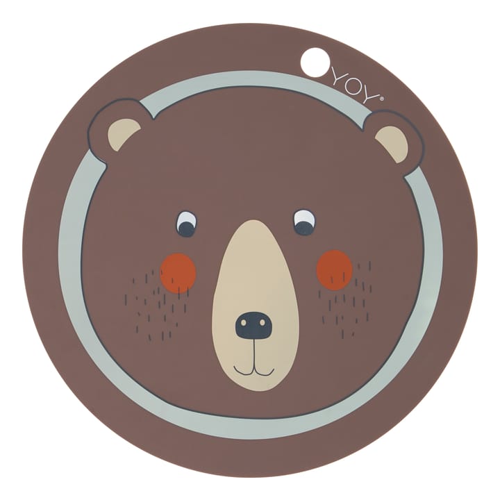 Bear placemat, brown OYOY