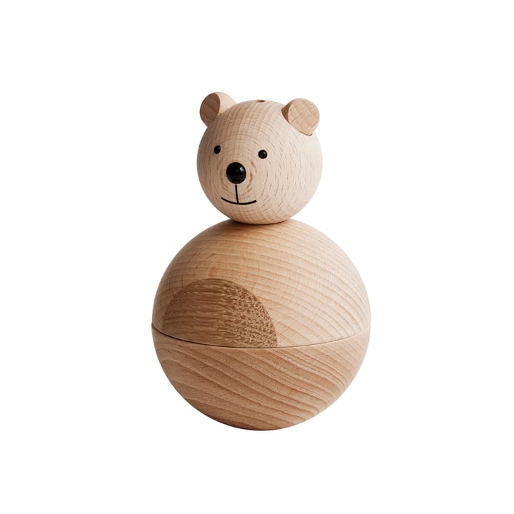 Bear wooden figurine - beech-oak - OYOY