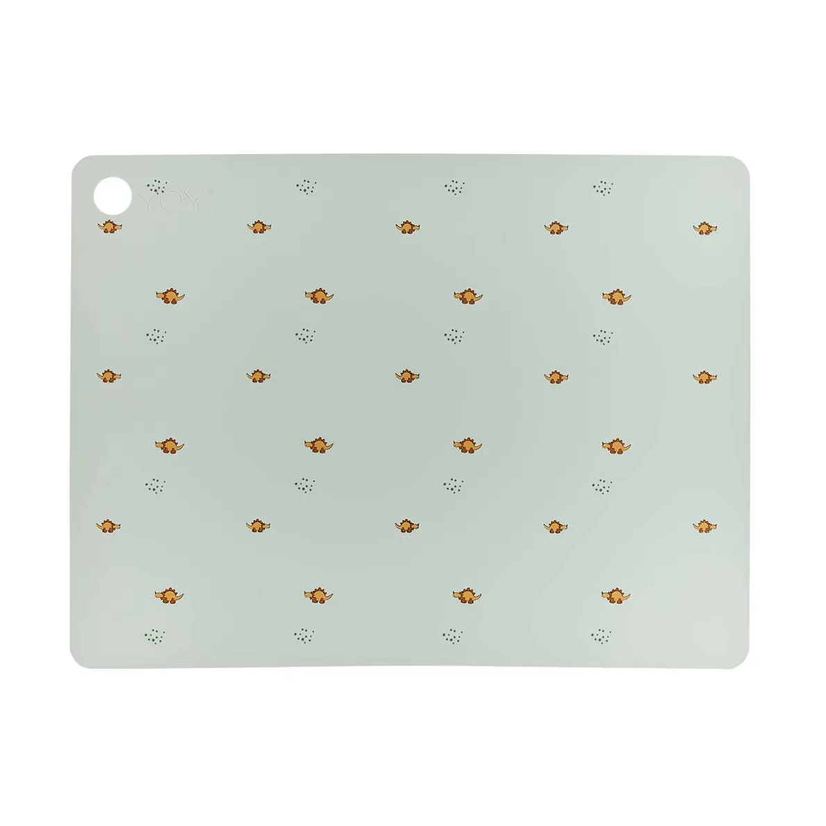 OYOY Billy Dino placemat 34x45 cm Pale green | Scandinavian Design | Placemats | Green