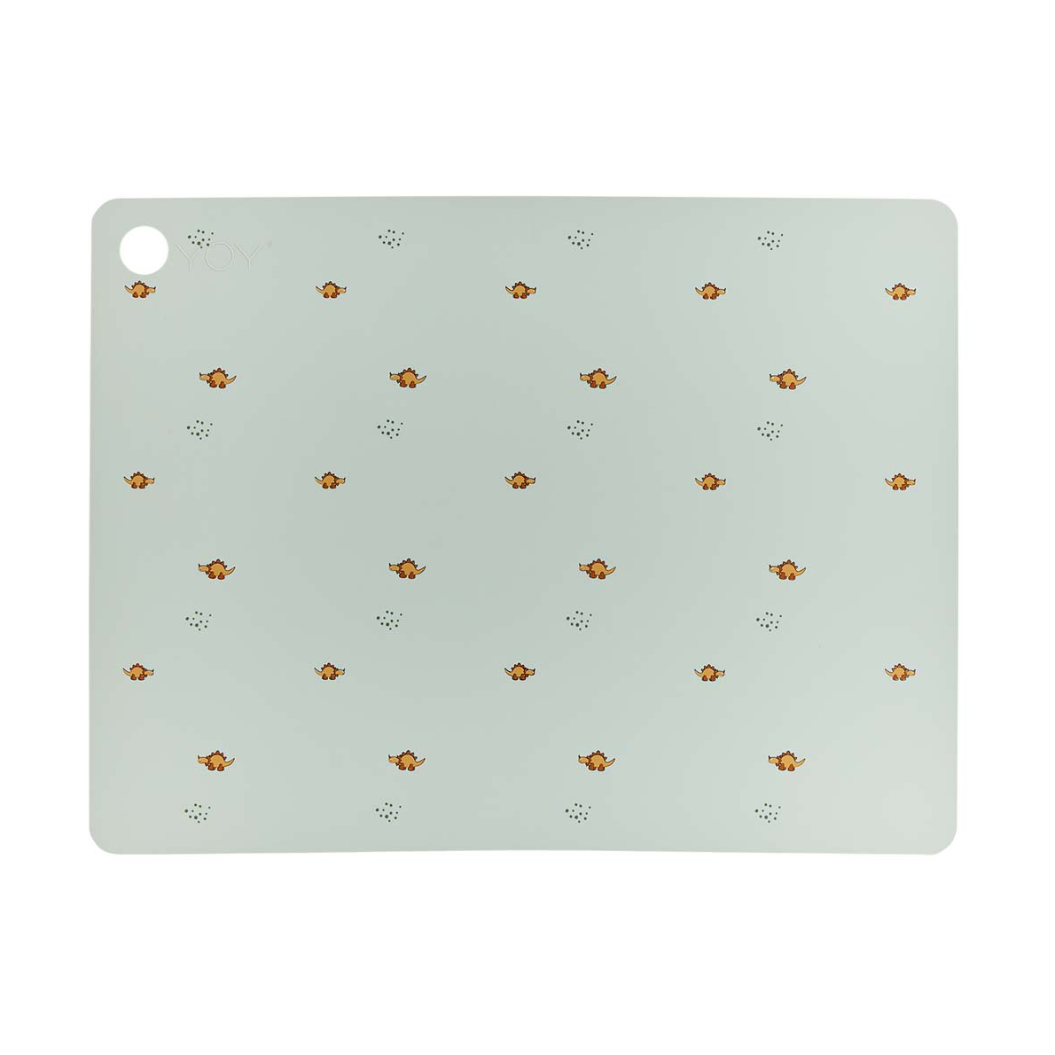 OYOY Billy Dino placemat 34x45 cm Pale green | Scandinavian Design | Placemats | Green