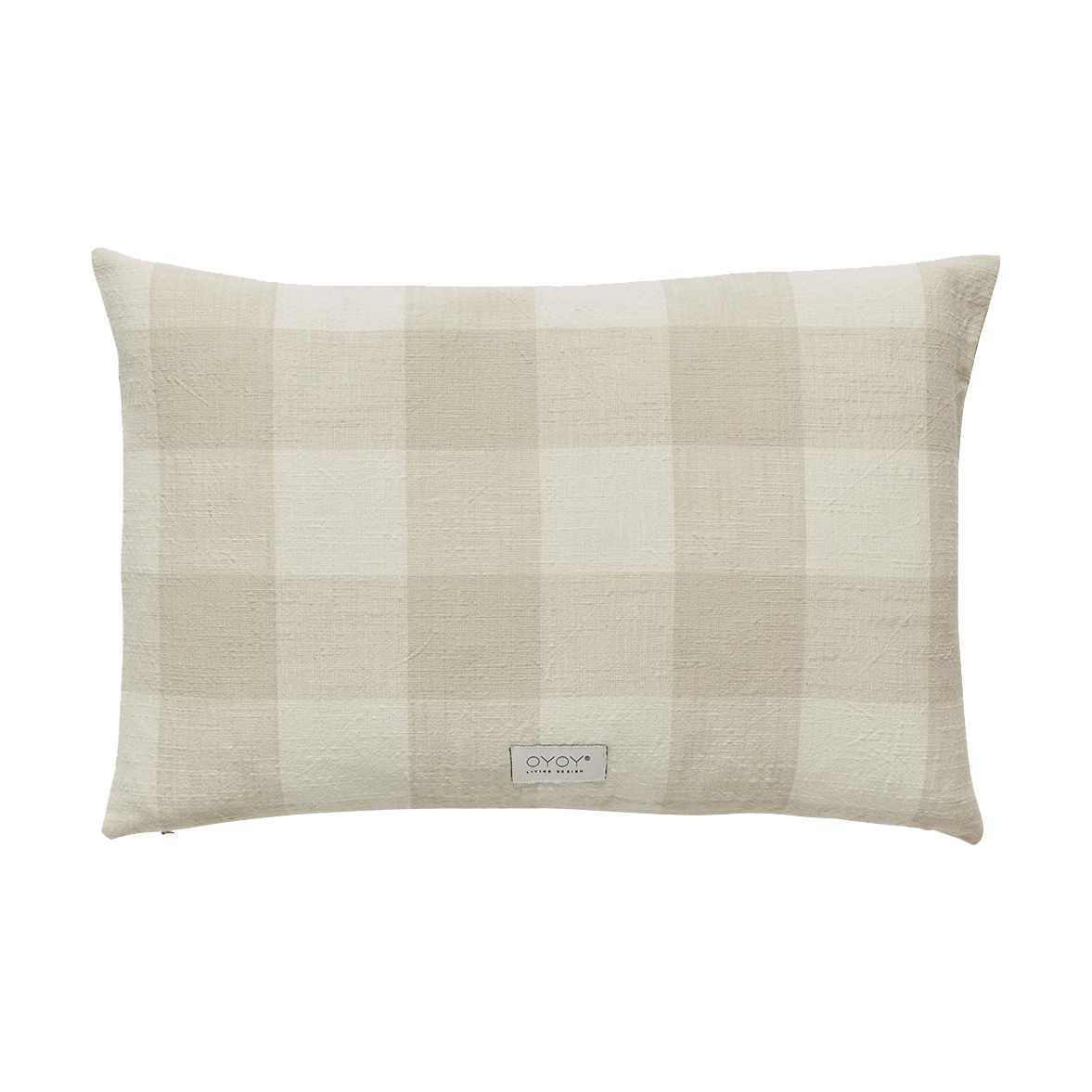 OYOY Chess cushion cover long 58x60 cm Clay | Scandinavian Design | Cushion covers | Beige