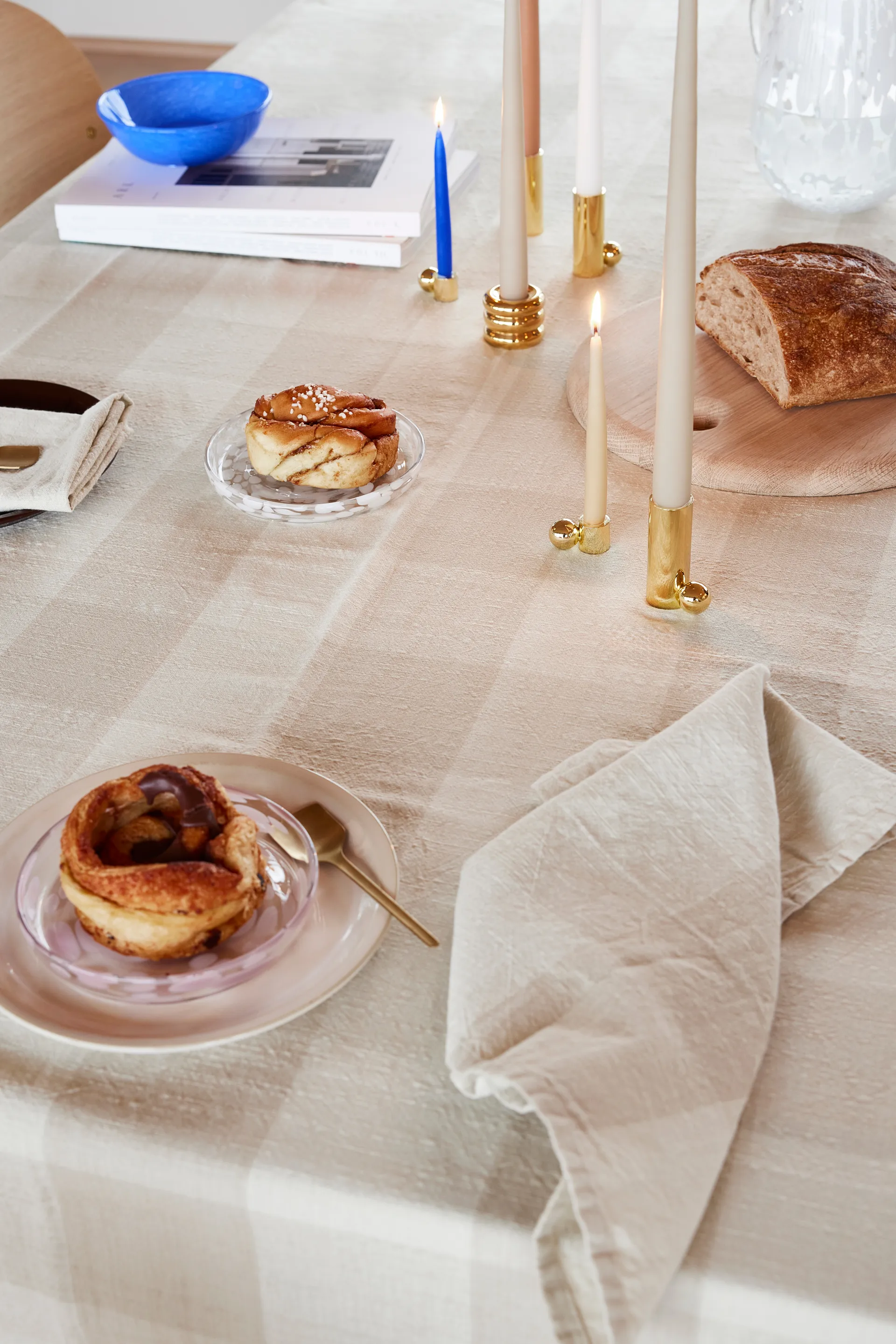 Chess napkin 2-pack, Clay OYOY