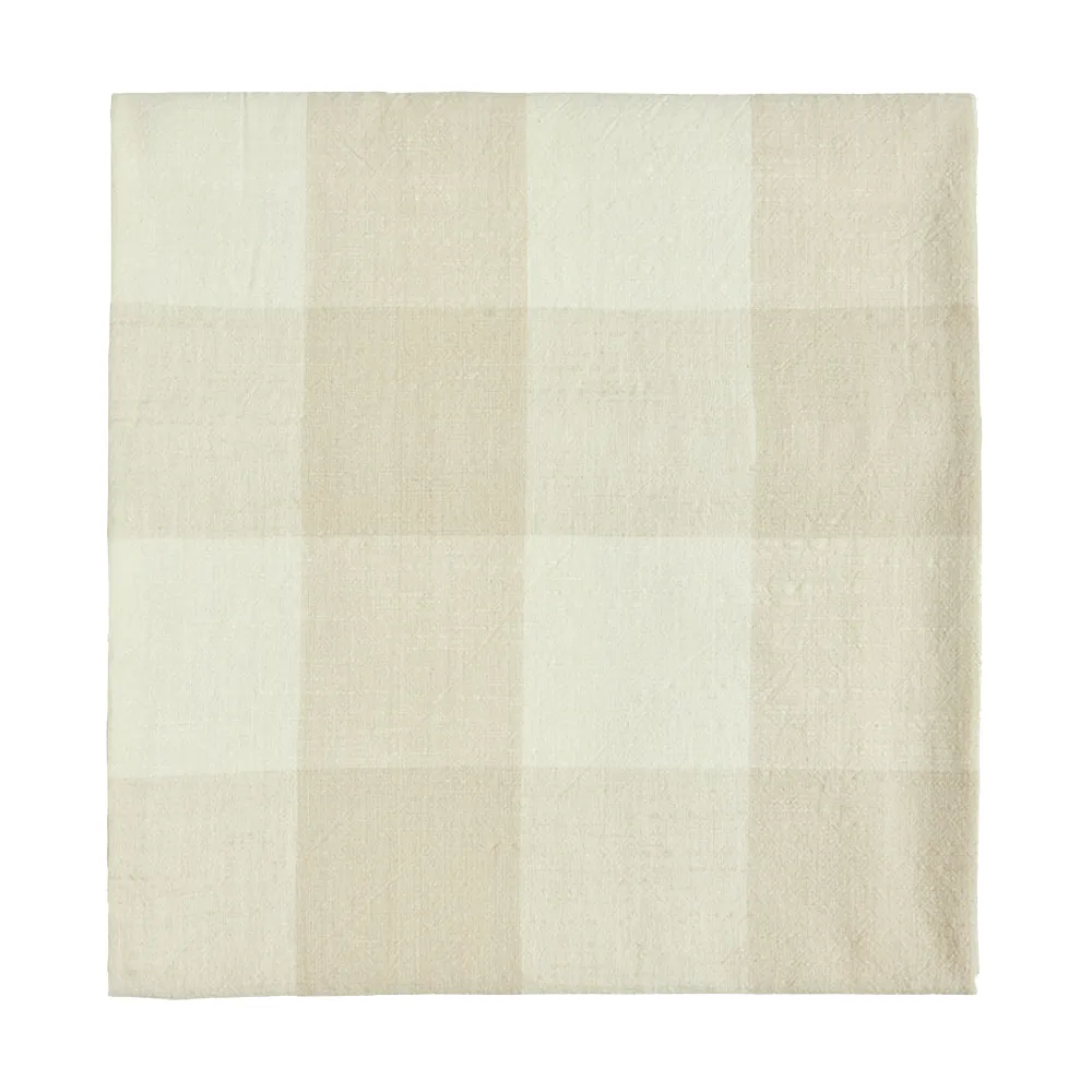OYOY Chess tablecloth 260x140 cm Clay | Scandinavian Design | Tablecloths | Beige