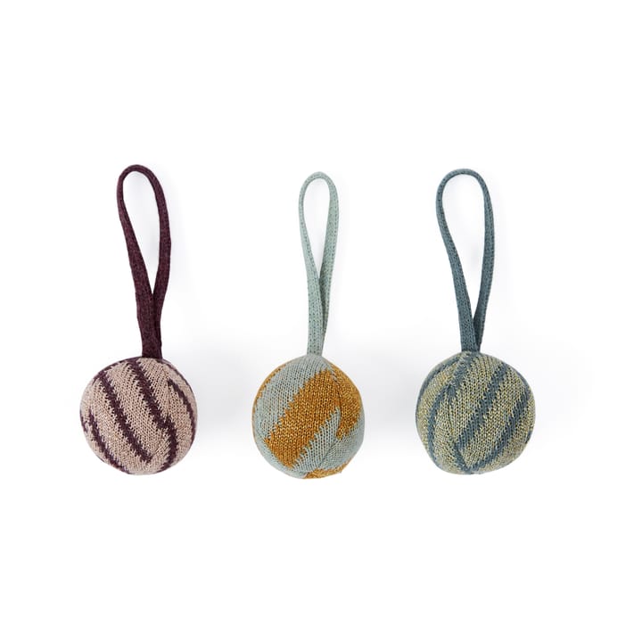 Christmas ball bauble 3-pack, Multi OYOY