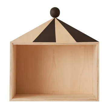 Circus shelf 30x33 cm - Nature-dark - OYOY