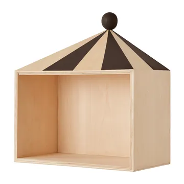 Circus shelf 30x33 cm - Nature-dark - OYOY