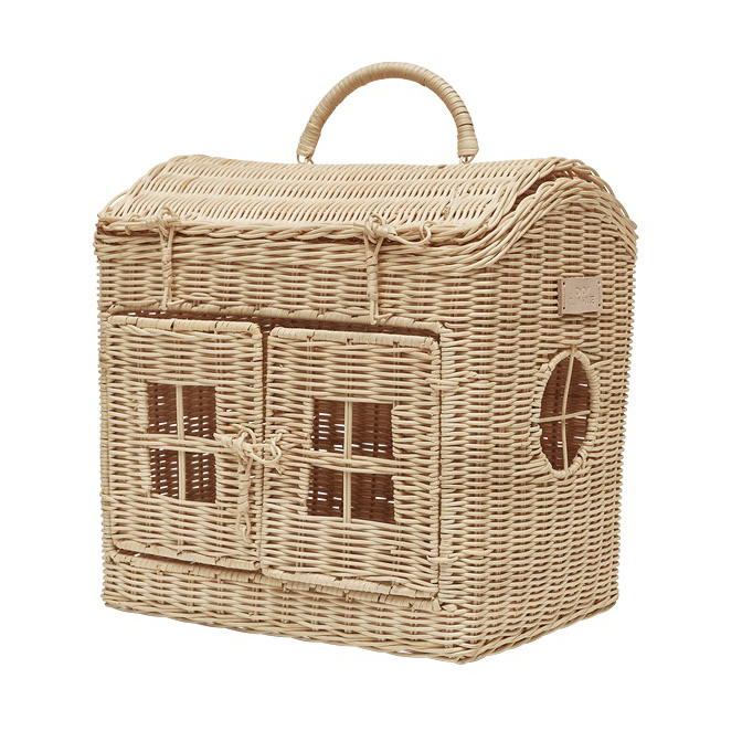 OYOY Club House basket Nature | Scandinavian Design | Children's room accessories | Beige