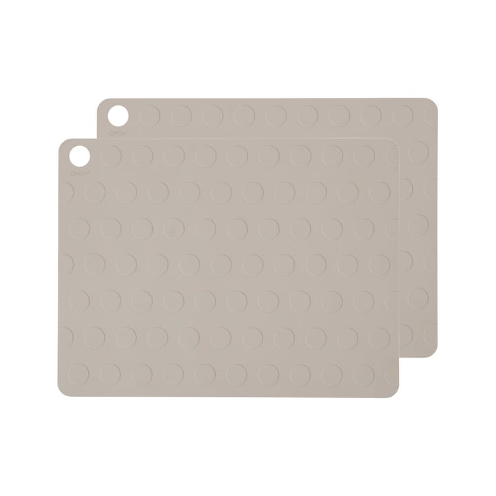 Dotto placemat 2-pack, clay OYOY